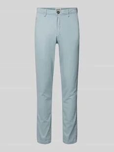 Chinosy o kroju slim fit ze szlufkami na pasek model ‘MARCO BOWIE’ - Spodnie męskie - miniaturka - grafika 1