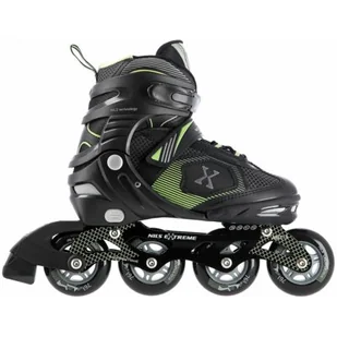 Nils EXTREME NA9080 CZARNO/ZIELONE ROZM L 39-42) ŁYŻWOROLKI EXTREME - Rolki - miniaturka - grafika 1