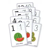 LearnHow Plansze eukacyjne A4 - Cyfry 1-10 10 kart - Edukacja przedszkolna - miniaturka - grafika 1
