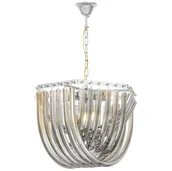 Lampy sufitowe - NOWOCZESNA LAMPA WISZĄCA CHROMOWANA BOSCONE D55 - miniaturka - grafika 1