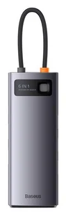 Baseus StarJoy Series Hub 6w1, USB-C do HDMI + 3 x USB 3.0 + USB-C PD + RJ45 - Adaptery i przejściówki - miniaturka - grafika 1