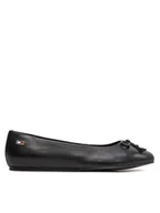 Baleriny - Tommy Hilfiger Baleriny Essential Chic Ballerina FW0FW08059 Czarny - miniaturka - grafika 1