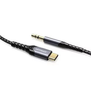 Joyroom kabel audio stereo AUX 3,5 mm mini jack - USB Typ C do telefonu tabletu 2 m czarny (SY-A03) - Kable USB - miniaturka - grafika 11