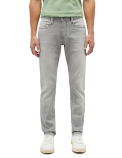 Mustang Szare Męskie Spodnie Jeasny Slim Fit 32/32 - Spodnie męskie - miniaturka - grafika 1