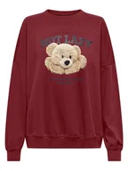 Bluzy damskie - ONLY Bluza w kolorze czerwonym - miniaturka - grafika 1
