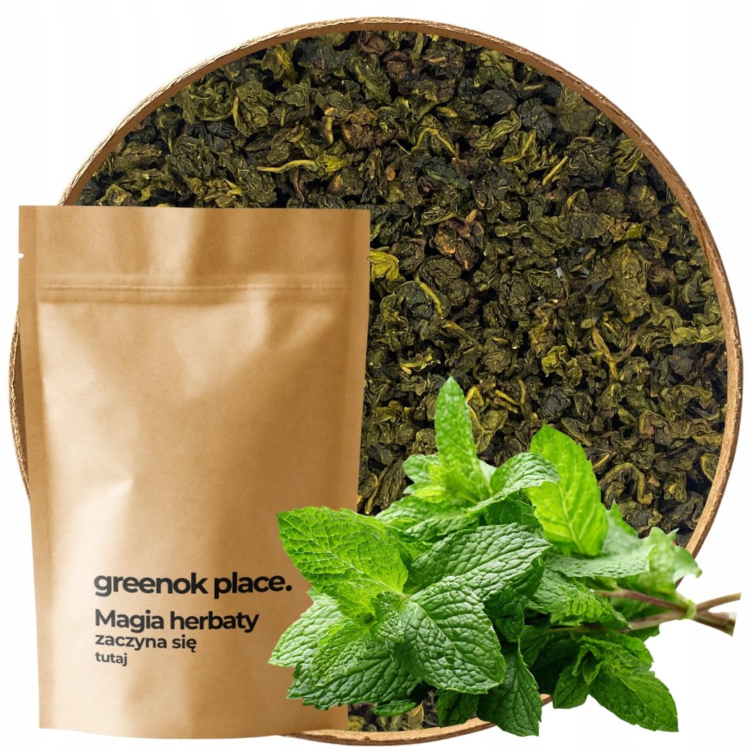 Herbata Oolong Mięta 1000g miętowa Aromatyczna