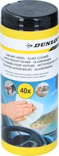 Chusteczki nawilżające do mycia szyb i lusterek samochodowych DUNLOP x40 - Akcesoria do mycia samochodu - miniaturka - grafika 1