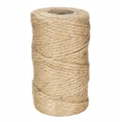 Półfabrykaty do biżuterii - Sznurek jutowy szpagat pakowy 2mm 100g 30m - miniaturka - grafika 1