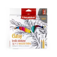 Przybory szkolne - Heykka Kredki ołówkowe 24kol + 2 trójkątne + temperówka Classy Heykka - miniaturka - grafika 1