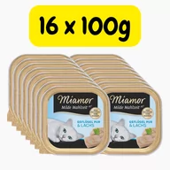 Mokra karma dla kotów - Miamor drób z łososiem 16x100g tacka - miniaturka - grafika 1