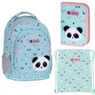 Zestawy szkolne - Zestaw Szkolny Plecak + 2 Części Astra Teddy Panda - miniaturka - grafika 1