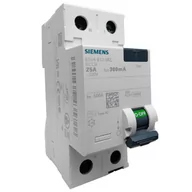 Bezpieczniki elektryczne - SIEMENS Wyłącznik różnicowoprądowy 25A 2P 300mA Typ AC VDE RCD 5749 - miniaturka - grafika 1
