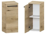 Szafki łazienkowe - Słupek Łazienkowy ATHD 30 cm DD Lewy - Dąb Evoke Coast Mat - Uchwyty Czarne Matowe - miniaturka - grafika 1