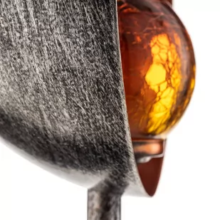 Lindby Gerwin lampa solarna LED, grot, srebrna - Lampy ogrodowe - miniaturka - grafika 3