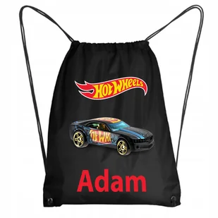 Worek Szkolny Na Buty Plecak Hot Wheels Auto +IMIĘ - Plecaki worki - miniaturka - grafika 1