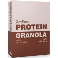 Płatki śniadaniowe i musli - GymBeam Protein Granola granola z proteinami smak Chocolate 300 g - miniaturka - grafika 1