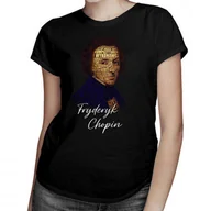 Koszulki i topy damskie - Koszulkowy, Koszulka damska, Fryderyk Chopin, rozmiar M - miniaturka - grafika 1