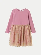 Sukienki i spódniczki dla dziewczynek - NAME IT Sukienka codzienna 13236039 Różowy Regular Fit - miniaturka - grafika 1