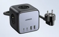 Pozostałe akcesoria do telefonów - Listwa zasilająca kostka EU UGREEN CD268, 65W, 1.8m (czarny) - miniaturka - grafika 1
