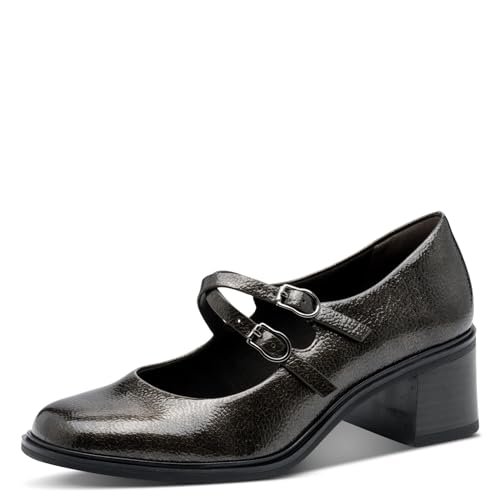 Tamaris Damskie czółenka z paskiem 1-22459-45, Pewter, 41 EU