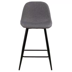 Actona Hoker Z Oparciem Boxhorn Ii 91X43X48 Jasnoszary - Taborety i hokery - miniaturka - grafika 1