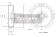 Bębny hamulcowe - MAXGEAR Bęben hamulcowy 19-0835 - miniaturka - grafika 1