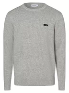 Swetry męskie - Calvin Klein - Sweter męski, szary - miniaturka - grafika 1