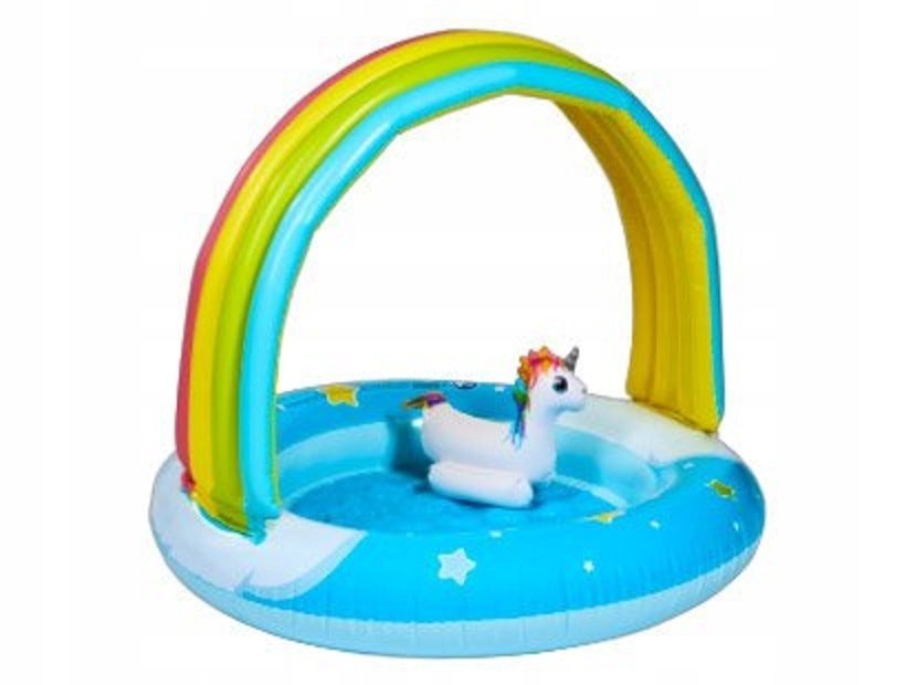Basen brodzik Tęcza z daszkiem Jednorożec Unicorn 95x80cm 12-36m