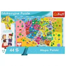 Trefl Mapa polski dla dzieci puzzle - Puzzle - miniaturka - grafika 1