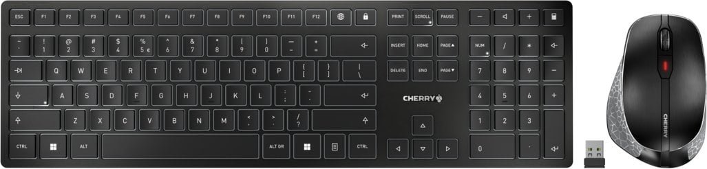 Cherry DW 9500 SLIM - Tastatur-und-Maus-Set - kabellos JD-9500BE-2