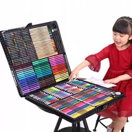 Kredki, ołówki, pastele i pisaki - Kredki zestaw artystyczny 258 elementów walizka - miniaturka - grafika 1