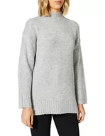 Swetry damskie - ONLY Onlzolte L/S Highneck Cc KNT sweter damski, jasnoszary melanżowy, S - miniaturka - grafika 1