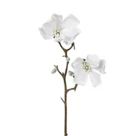 Sztuczne kwiaty - Sztuczna ośnieżona Magnolia biały, 49 cm - miniaturka - grafika 1