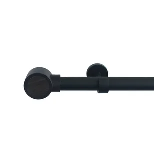 Karnisz teleskopowy pojedynczy Koky 160-300 cm czarny mat 25/28 mm Inspire - Karnisze - miniaturka - grafika 1