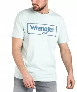 Wrangler Męski t-shirt z logo Frame z motywem surfu, średni, Spray surf, M - Koszulki męskie - miniaturka - grafika 1