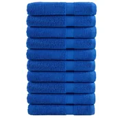 Ręczniki - vidaXL Ręczniki do sauny, premium, 10 szt., niebieskie, 80x200 cm - miniaturka - grafika 1