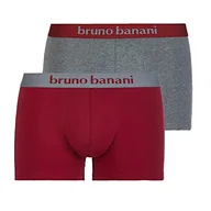 Spodenki damskie - bruno banani Męskie szorty 2-pak Flowing Bokserki, bordowe // szary długość, XL (2 sztuki), Bordeaux // Graumelange, XL - miniaturka - grafika 1
