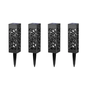 Lampy ogrodowe - Lampki Solarne Słupki Ogrodowe Dekoracyjne 4Szt - miniaturka - grafika 1