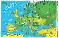 Pomoce naukowe - Podkładka. Mapa Europy dla dzieci - miniaturka - grafika 1