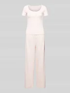Bielizna nocna - Piżama z wyhaftowanym logo model ‘CARRIE’ - miniaturka - grafika 1