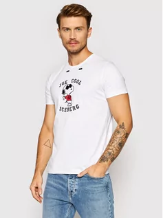 Koszulki i topy damskie - Iceberg T-Shirt 21II1P0F0156301 Biały Slim Fit - grafika 1