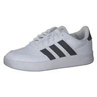 Trampki damskie - adidas BREAKNET 2.0, Trampki damskie, Ftwr White/Core Black/Silver Met, 40 2/3 EU, Ftwr White Core Black Silver Met, 40.5 EU - miniaturka - grafika 1