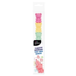 Kidea, Flamastry Niedźwiadki Pastelowa Wieża - Przybory szkolne - miniaturka - grafika 1