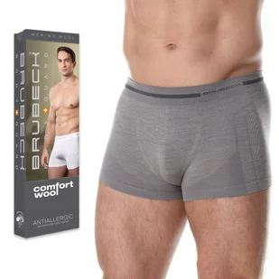 BRUBECK BX10430 bokserki męskie WEŁNIANE - XXL - Majtki męskie - miniaturka - grafika 1