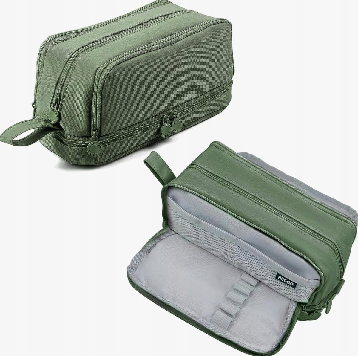 PIÓRNIK 22X9.5X10CM DUŻY POJEMNY ORGANIZER ETUI SZKOLNY TWORZYWO