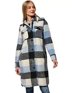 Płaszcze damskie - Street One Damski A201722 Płaszcz wełniany, Light Stormy Blue, 46, Light Stormy Blue - miniaturka - grafika 1