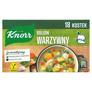 Knorr Bulion warzywny 180 g (18 x 10 g) - Buliony i przyprawy w kostkach - miniaturka - grafika 1