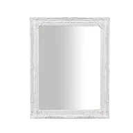 Lustra - Biscottini Lustro ścienne w stylu vintage L37 x PR5 x H47,5 cm Made in Italy - antyczne białe lustro shabby - lustro łazienkowe naścienne - lustro ścienne - miniaturka - grafika 1