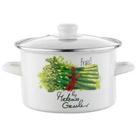Garnki - Garnek emaliowany prosty Szparagi z pokrywką 22 cm 4,8 l - miniaturka - grafika 1