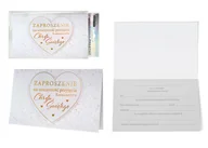 Kartki okolicznościowe i zaproszenia - Zaproszenie Zp-022 Chrzest - miniaturka - grafika 1